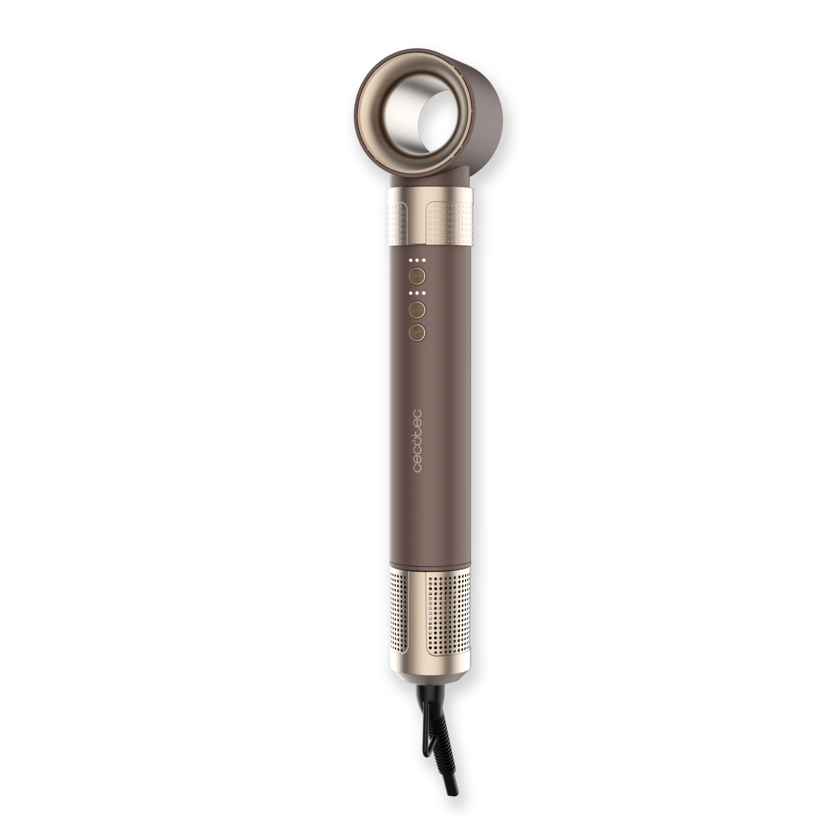 Moldeador - Cecotec AirGlisse 10in1 Champagne Ice, 10 cabezales, Hasta 1400 W, Motor Brushless de 110.000 rpm y tecnología Coanda, Champagne