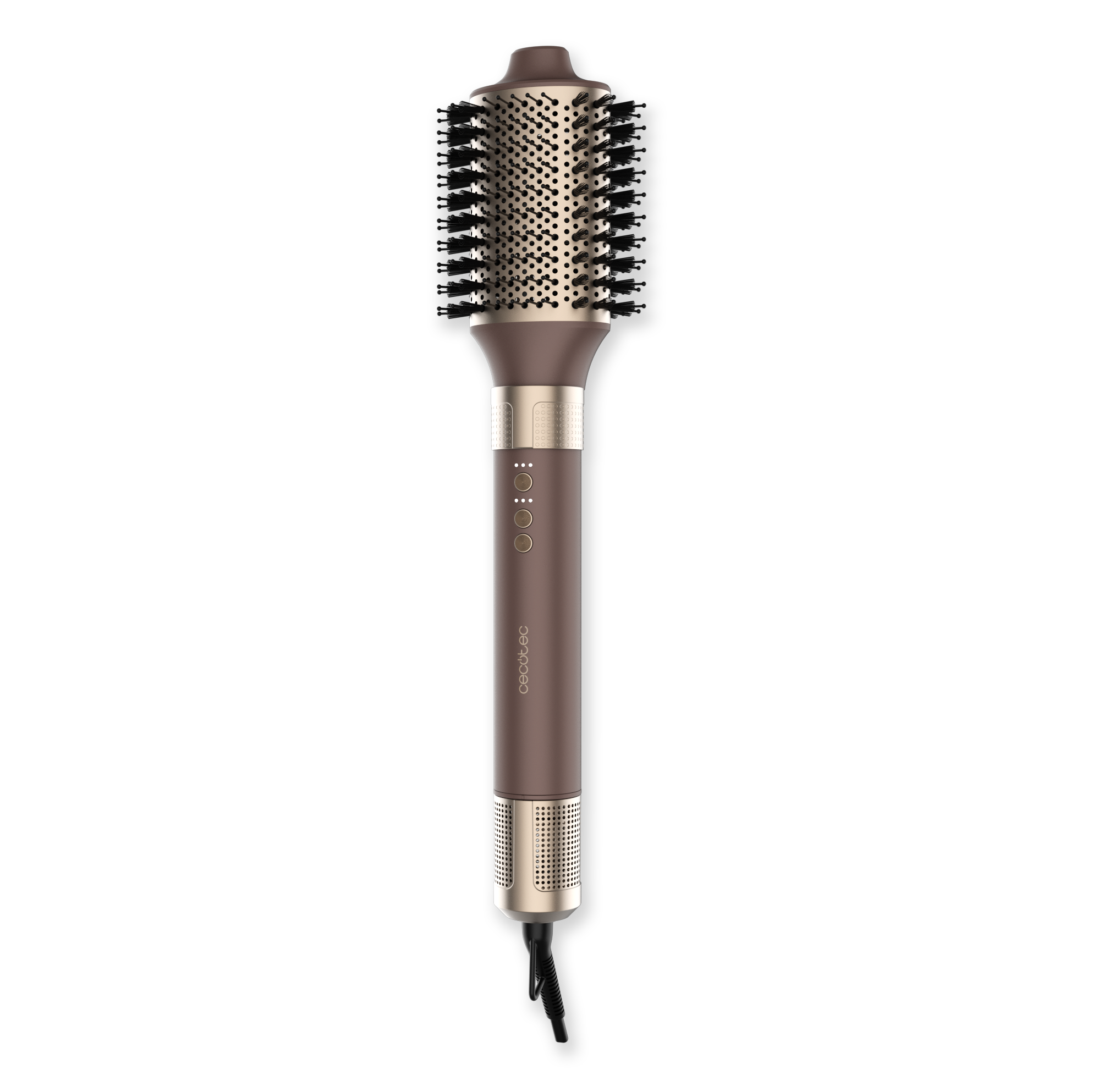 Moldeador - Cecotec AirGlisse 10in1 Champagne Ice, 10 cabezales, Hasta 1400 W, Motor Brushless de 110.000 rpm y tecnología Coanda, Champagne