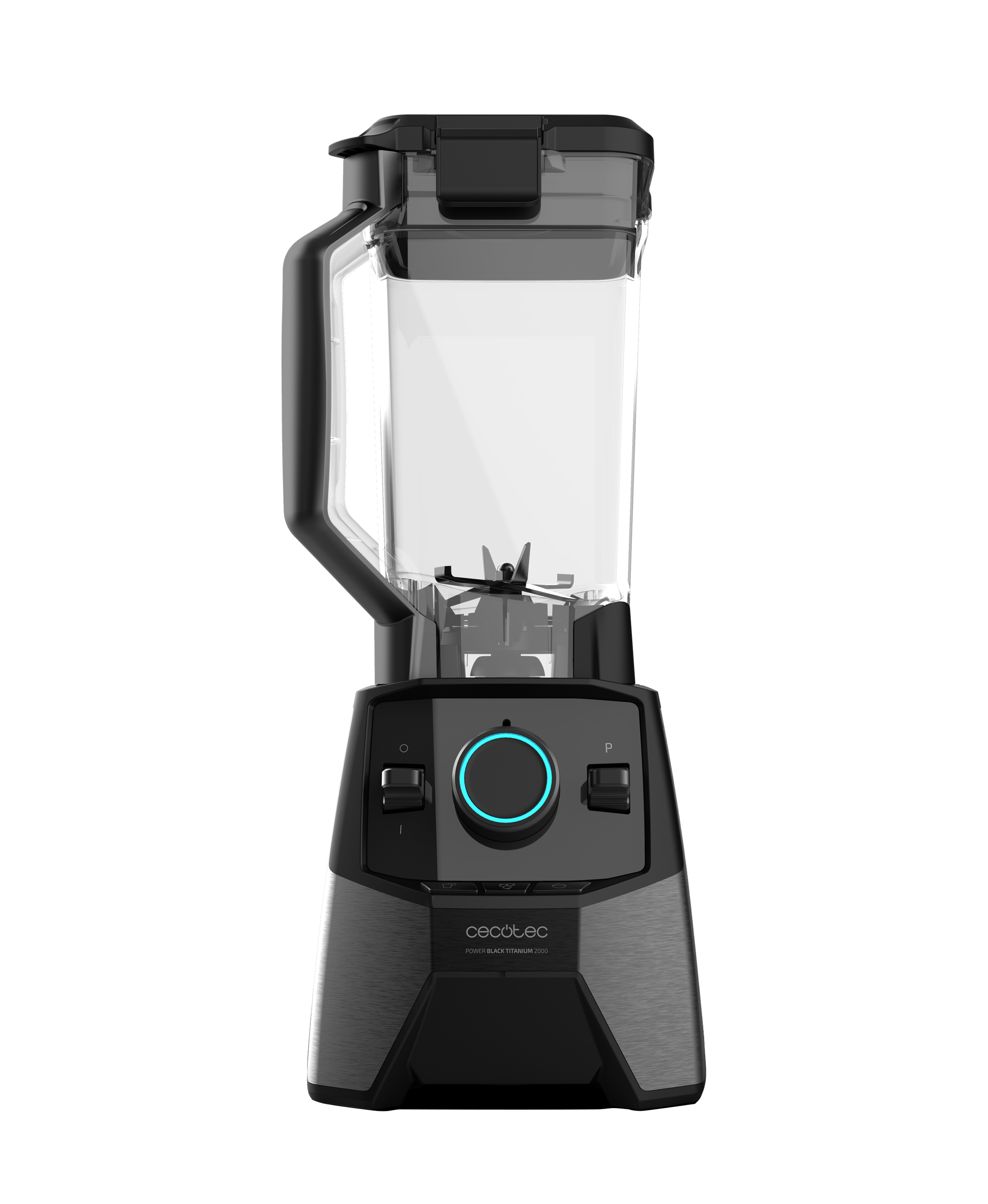 Batidora de vaso - Cecotec Power Black Titanium 2600MAX Pro Ultra, 2600 W, Jarra de 2 L y 3 programas, Negro