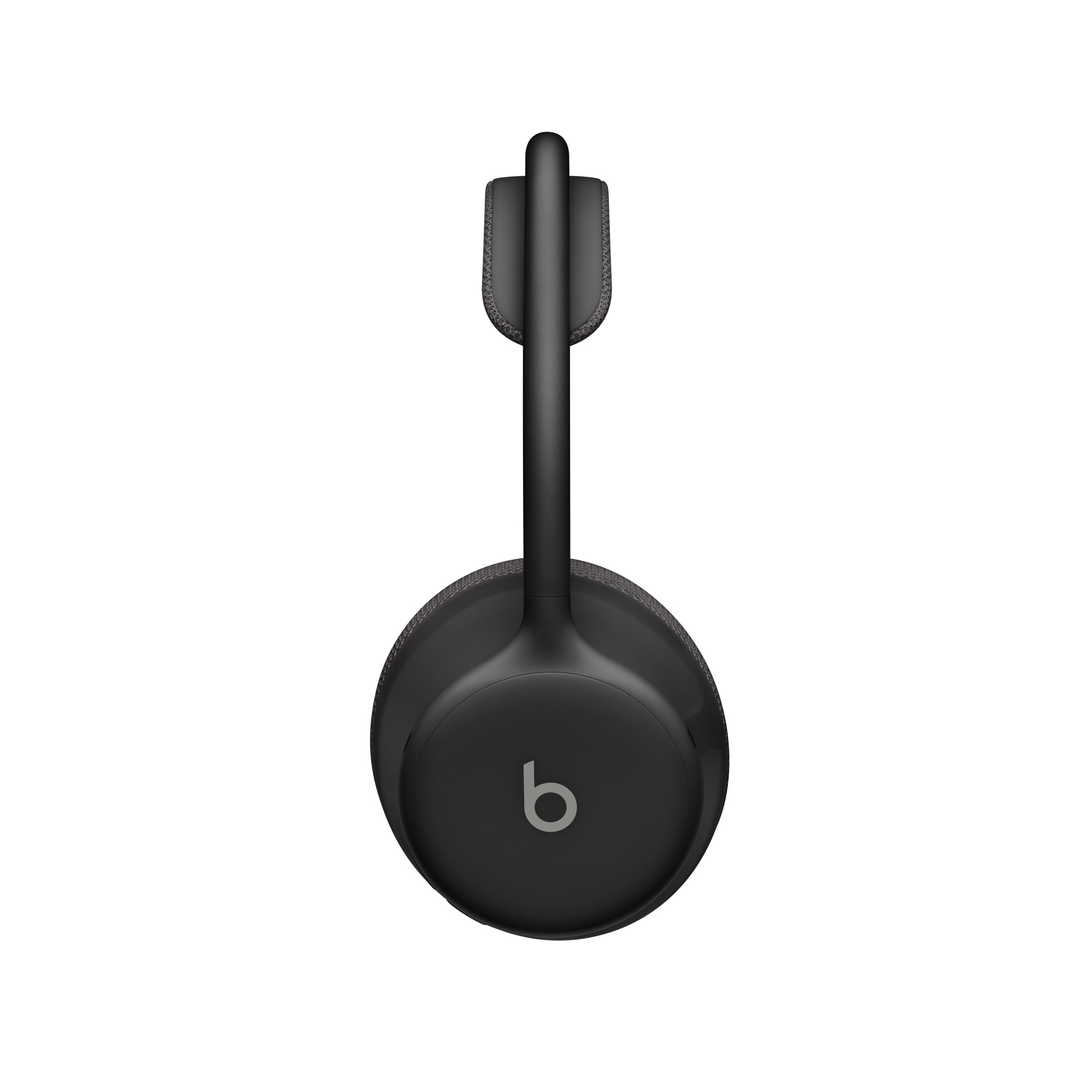 Fekete Beats Solo 4 fejhallgató, oldalsó nézet, a logóval a fülhallgatón.