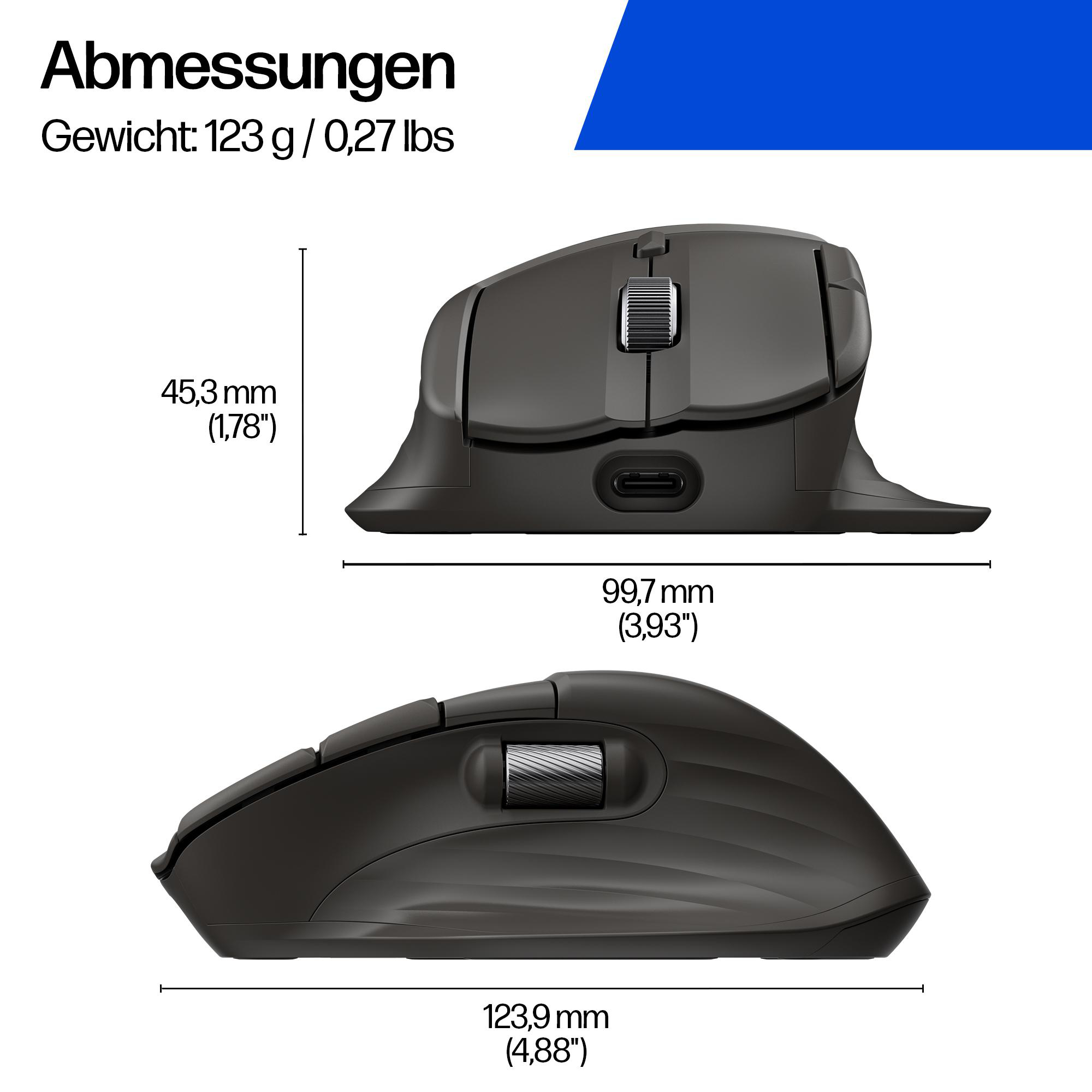 HP Wireless Maus, Black
