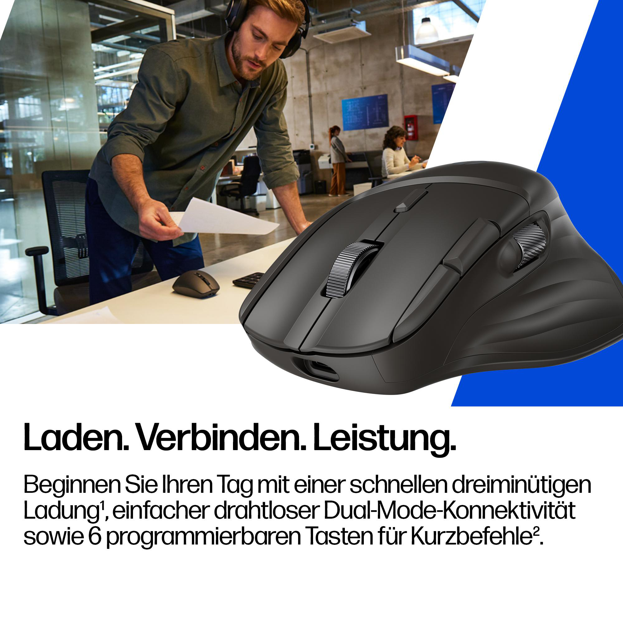 HP Wireless Maus, Black