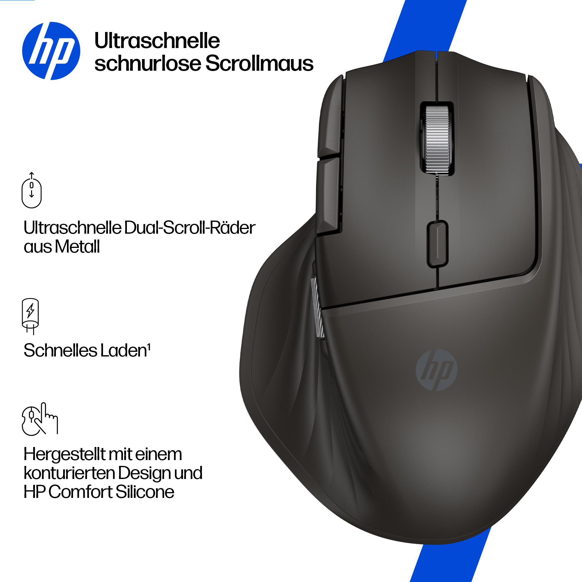 HP Wireless Maus, Black