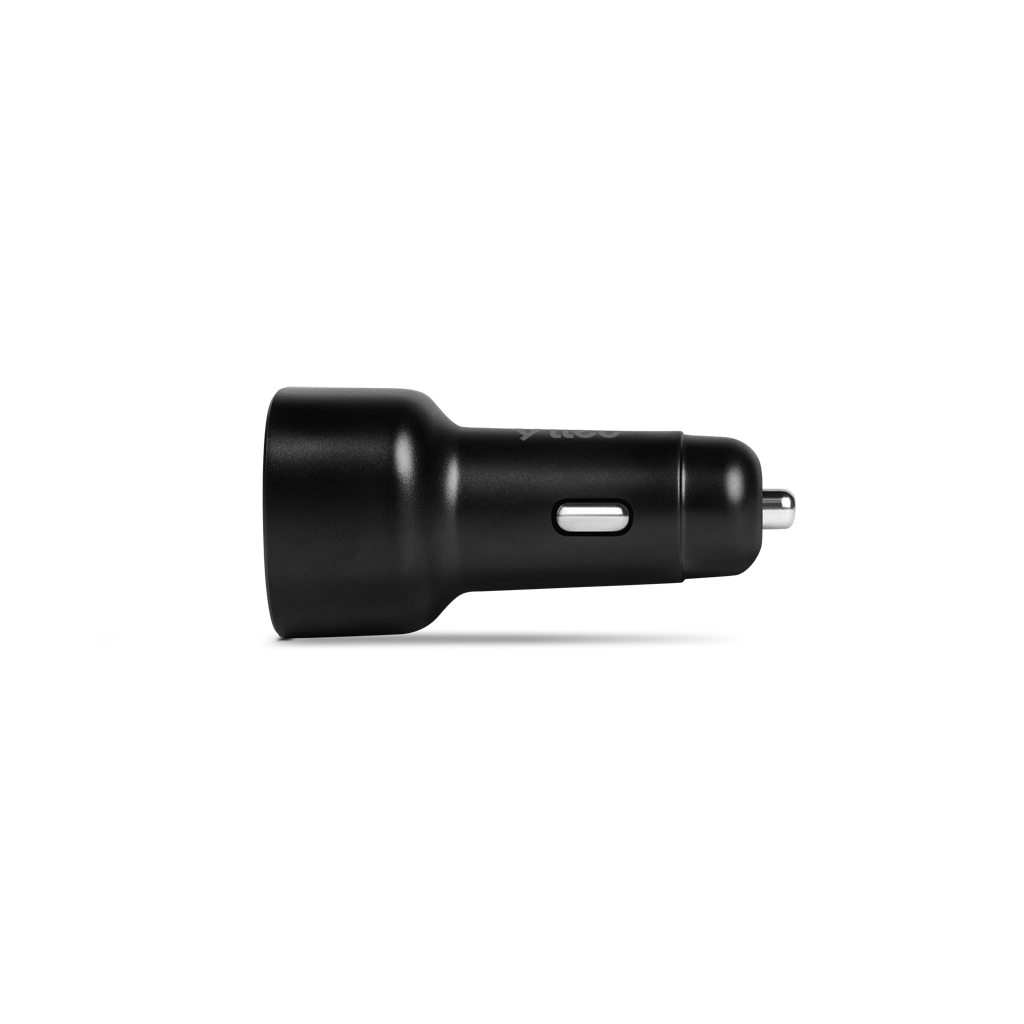 TTEC 2CKP02CS SmartCharger Duo PD 48W Araç İçi Hızlı Şarj Cihazı USB-C+USB-A - USB-C-USB-C 3A Kablo-Siyah