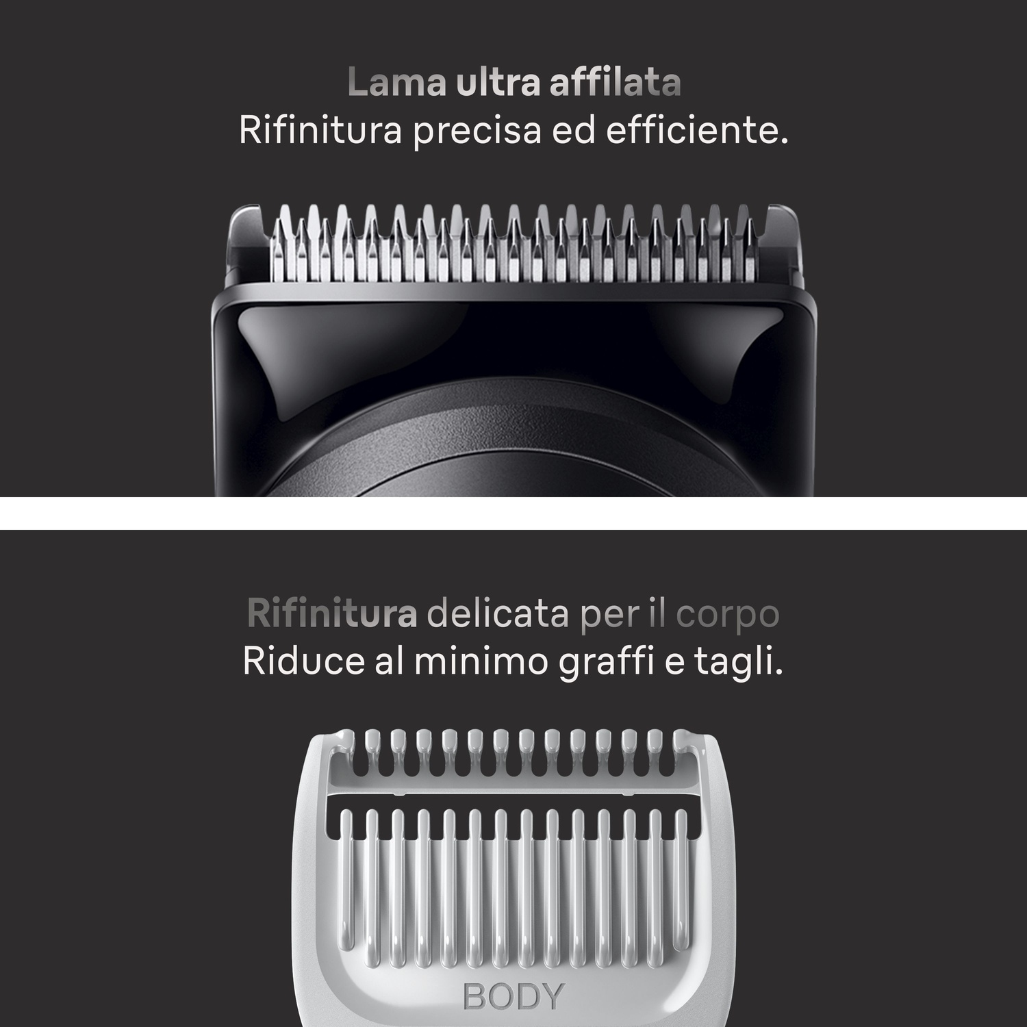 Regolabarba e capelli BRAUN MULTI AIO5520F1 NERO, 14 livelli di taglio, Lama in acciaio, Accumulatore, NERO