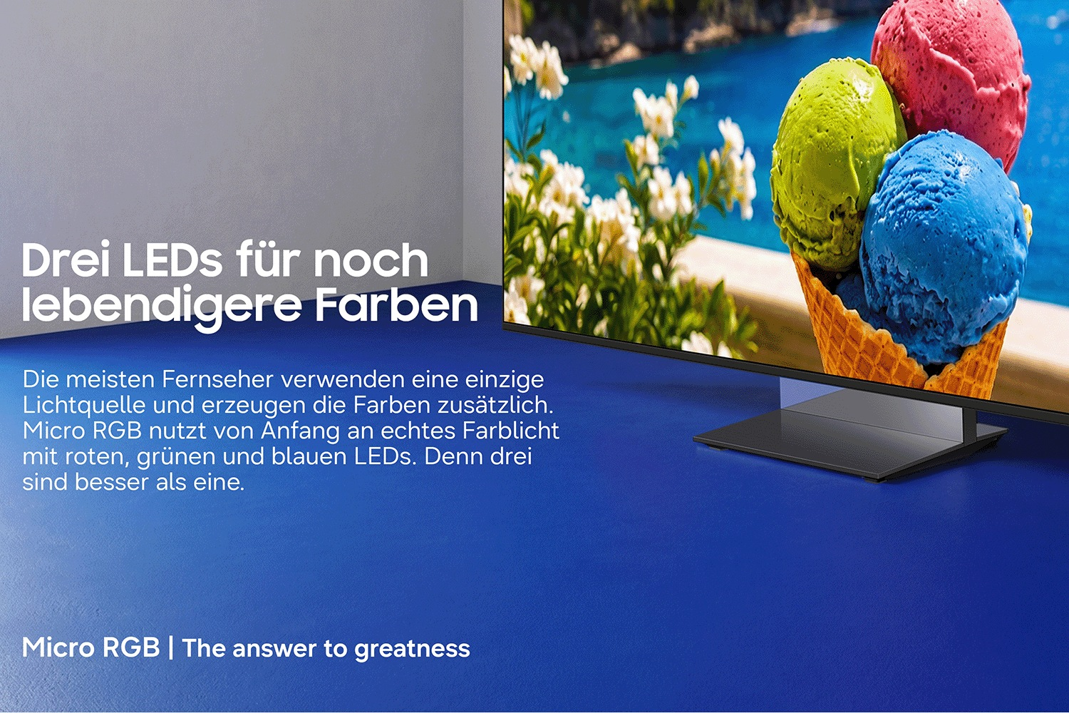 SAMSUNG 75" Micro RGB R95H 4K, Micro RGB AI Engine Pro, Vision AI Smart TV (2026)