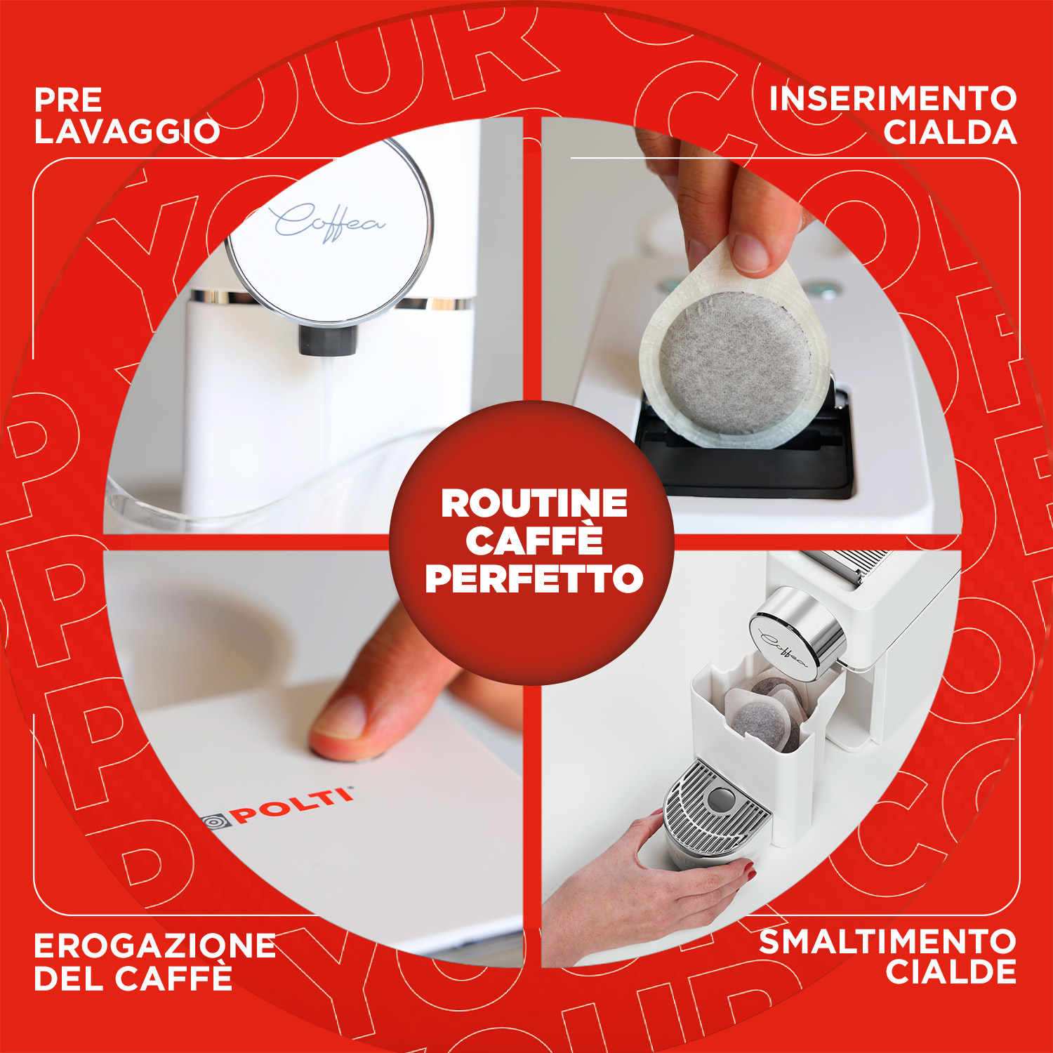 MACCHINA CAFFÈ CIALDE POLTI Coffea S18W