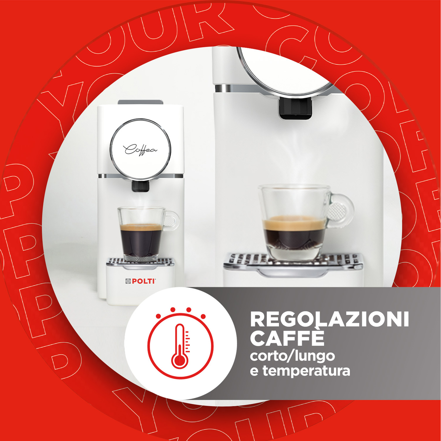 MACCHINA CAFFÈ CIALDE POLTI Coffea S18W
