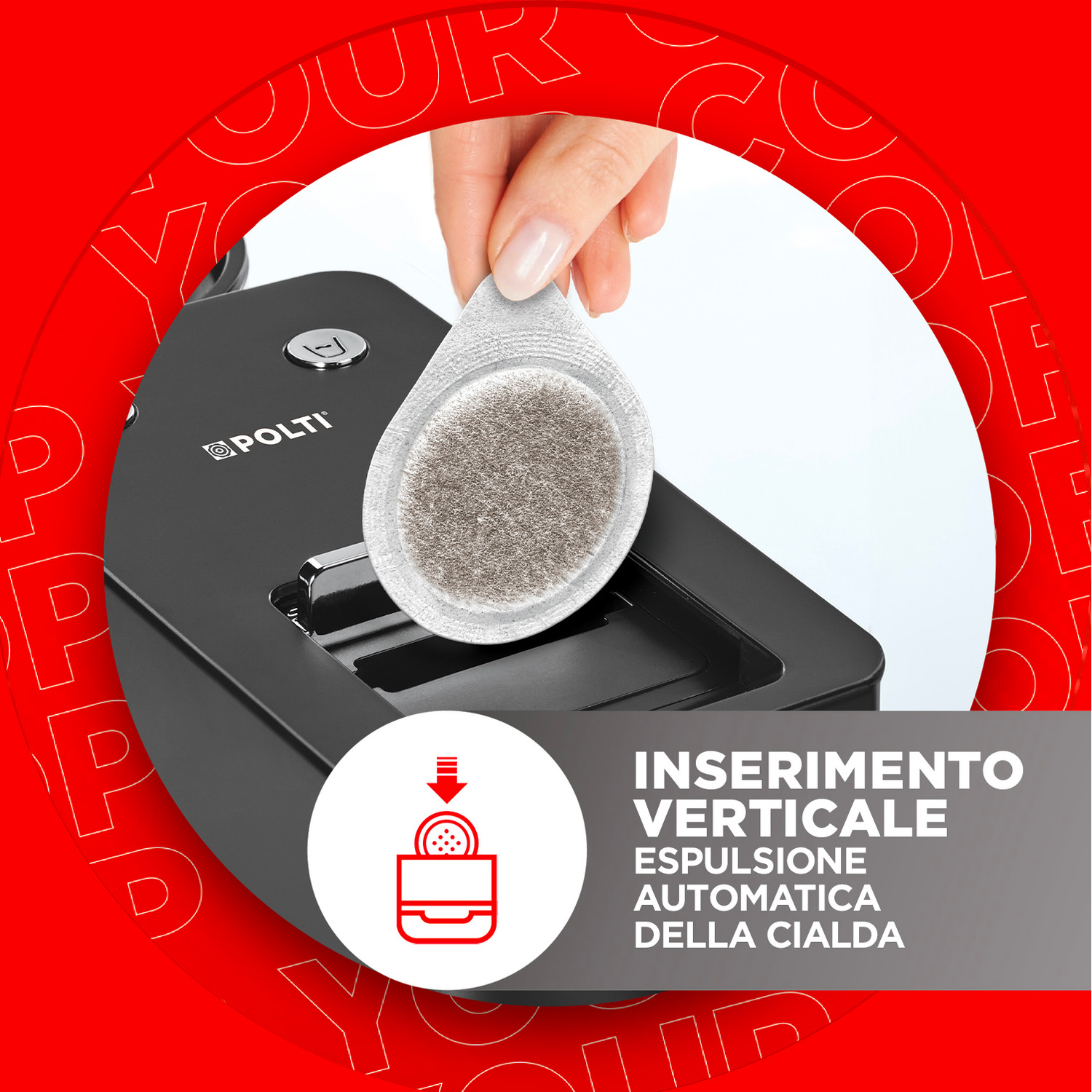 MACCHINA CAFFÈ CIALDE POLTI Coffea S18B