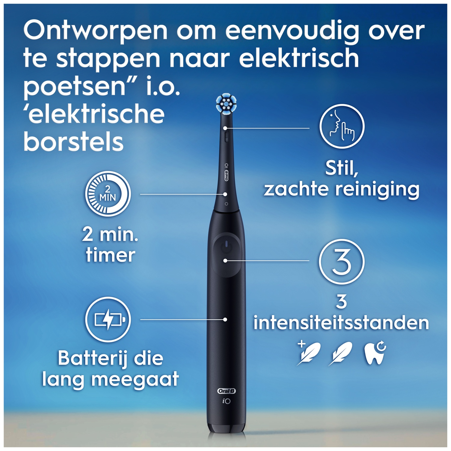 ORAL B iO2 Elektrische tandenborstel Zwart