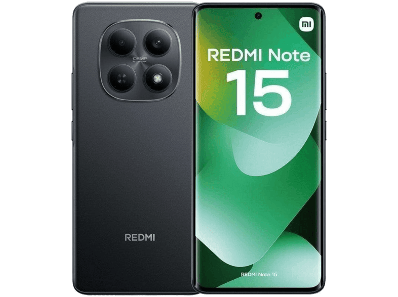 Xiaomi Redmi Note 15, Negro, 128 GB, 8 GB RAM, 6.77" AMOLED, MediaTek Helio G100-Ultra , 6000 mAh