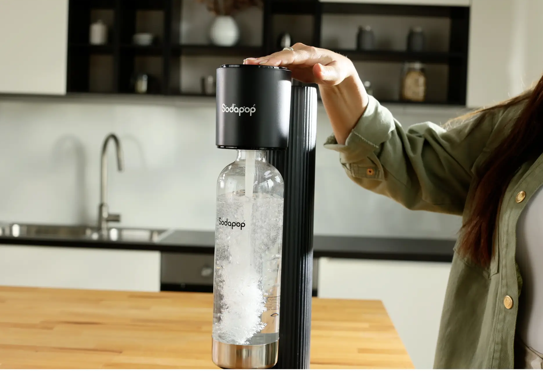 MYSODAPOP Cooper Pro Szódagép + 1 PET palack, fekete