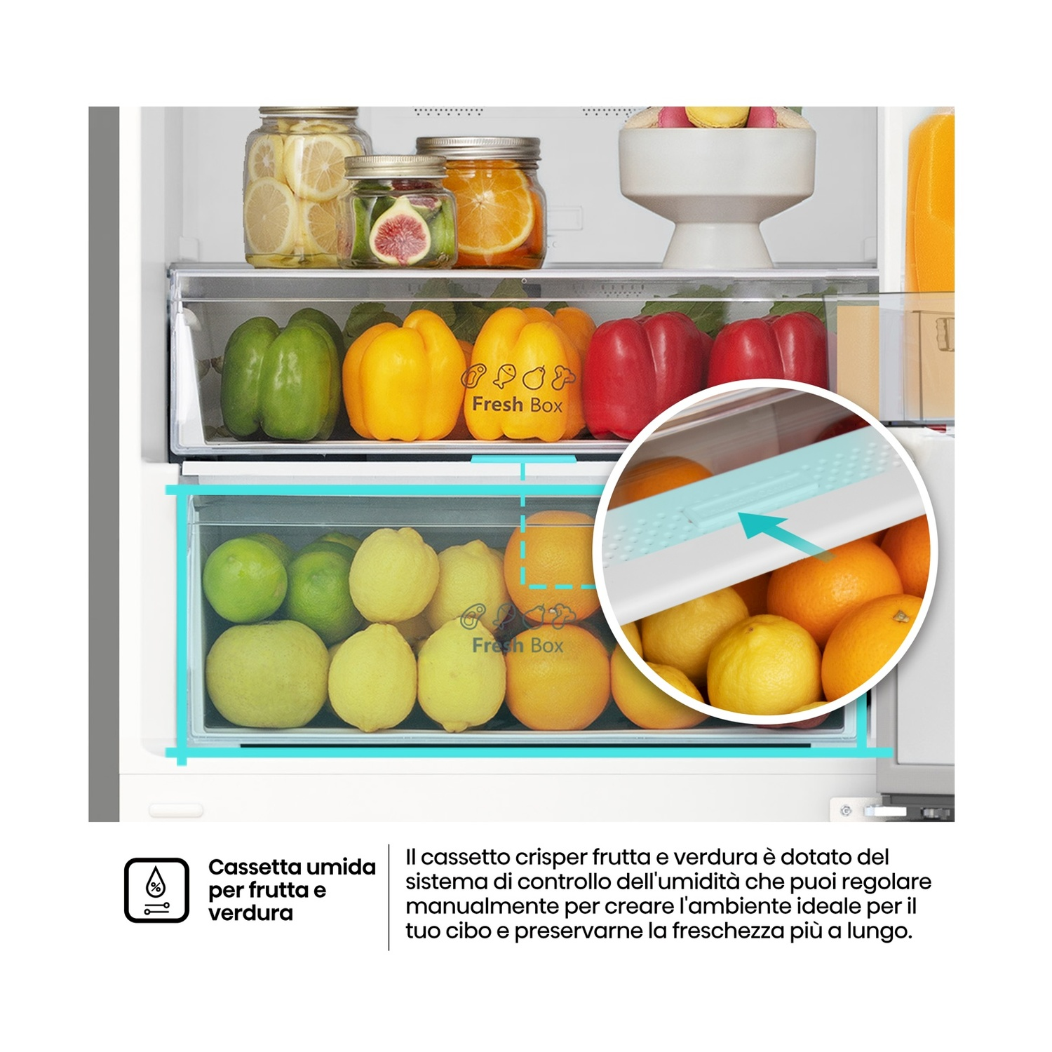 FRIGORIFERO COMBINATO HISENSE FCN331ACA, Capacità netta totale 336 l, Rumorosità: 35 dB(A), 4 ripiani, Dimensioni: L 59,5 cm A 201,7 cm P 57,9 cm, Inox, Classe A