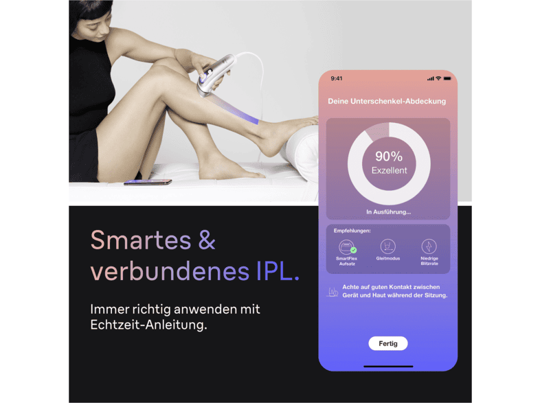 Braun Skin i-expert Pro IPL PL7321 - Golden Ribbon IPL-Lasergerät (Gold, mit Smart Flex Aufsatz, 2 Aufsätze, Tasche, Venus Rasierer, Netzbetrieb) — Foto 2 von 5