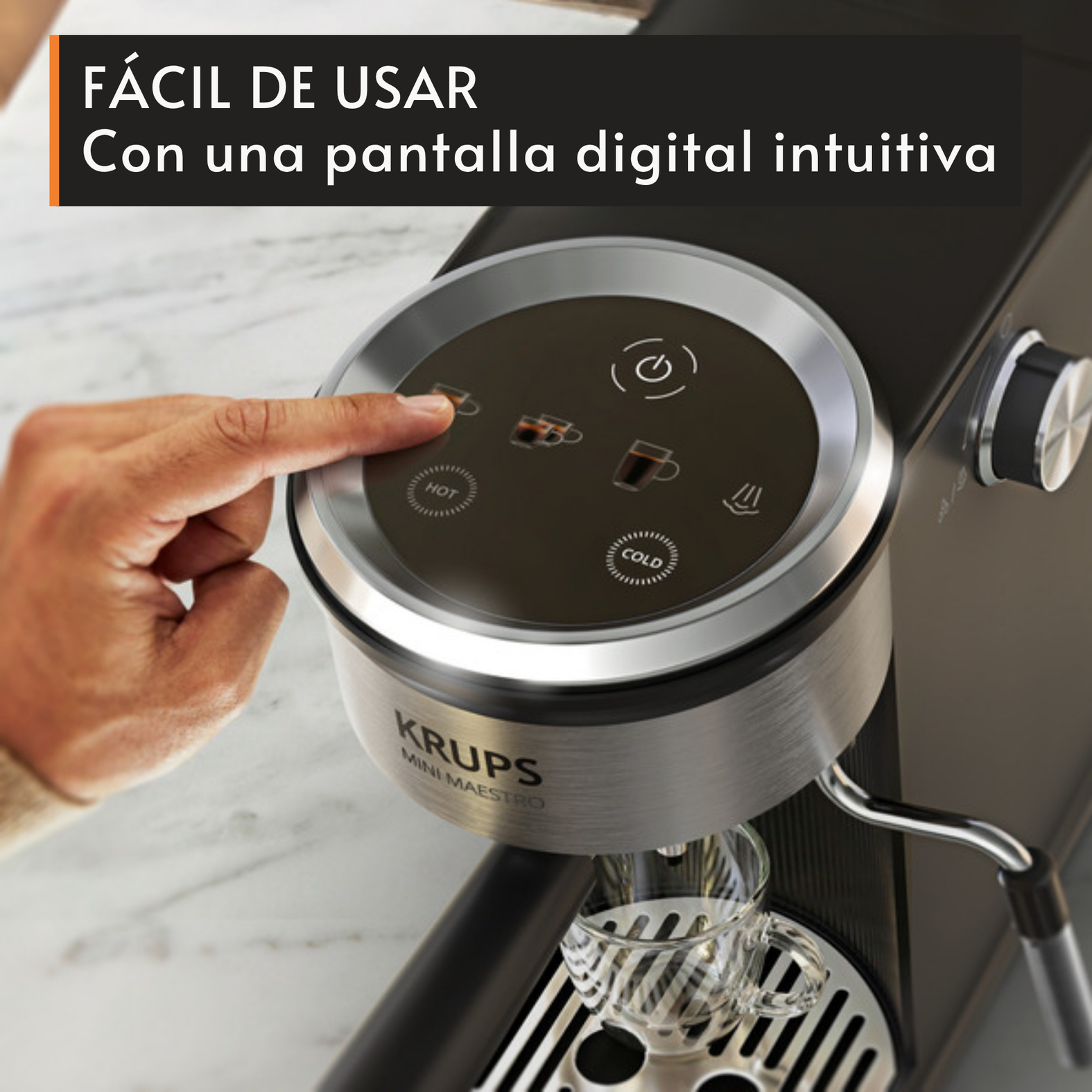 Facil de usar. Con una pantalla digital intuitiva