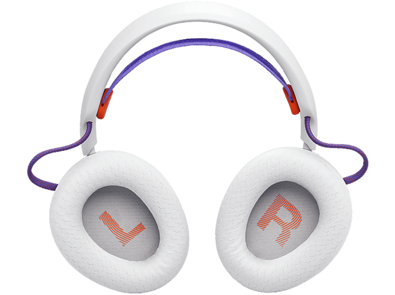 Auriculares gaming - JBL Quantum 650, 45 h de autonomía, Inalámbrico, Blanco y Morado – imagen 2