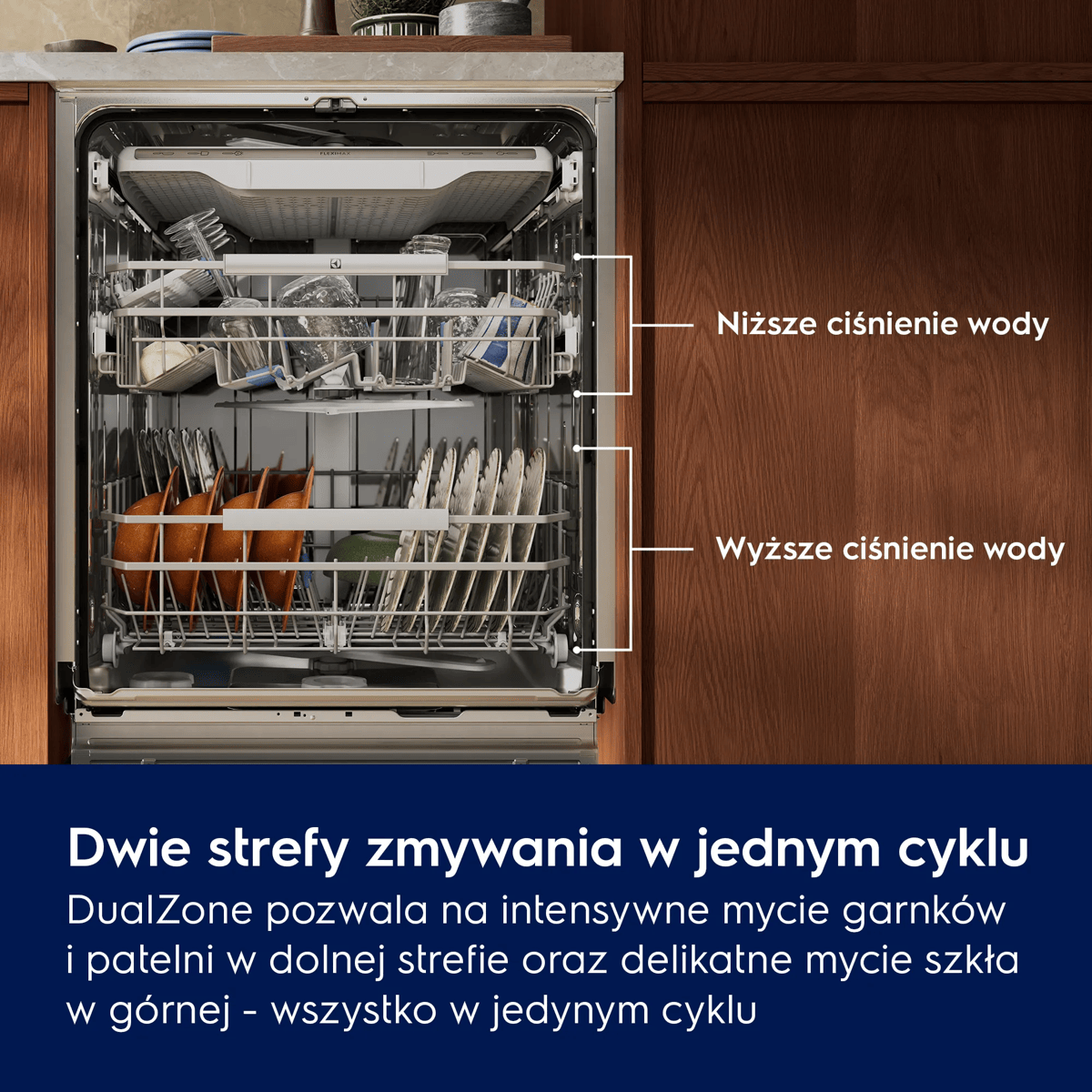 Zmywarka do zabudowy ELECTROLUX E82LC500S 14kpl. ComfortLift DualZone