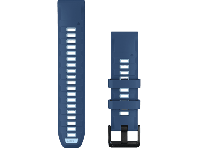 Garmin Siliconen Polsband 22mm QuickFit met Zwarte Gesp Blauw