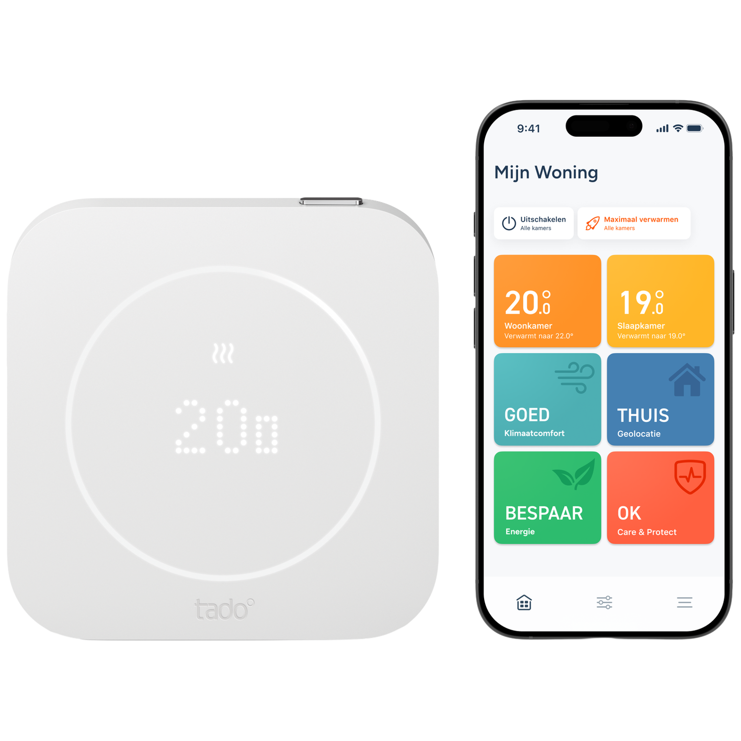 Tado Bedrade Slimme Thermostaat X (2e Gen.) -opentherm & Relay - Bridge Vereist Thermostaat Wit