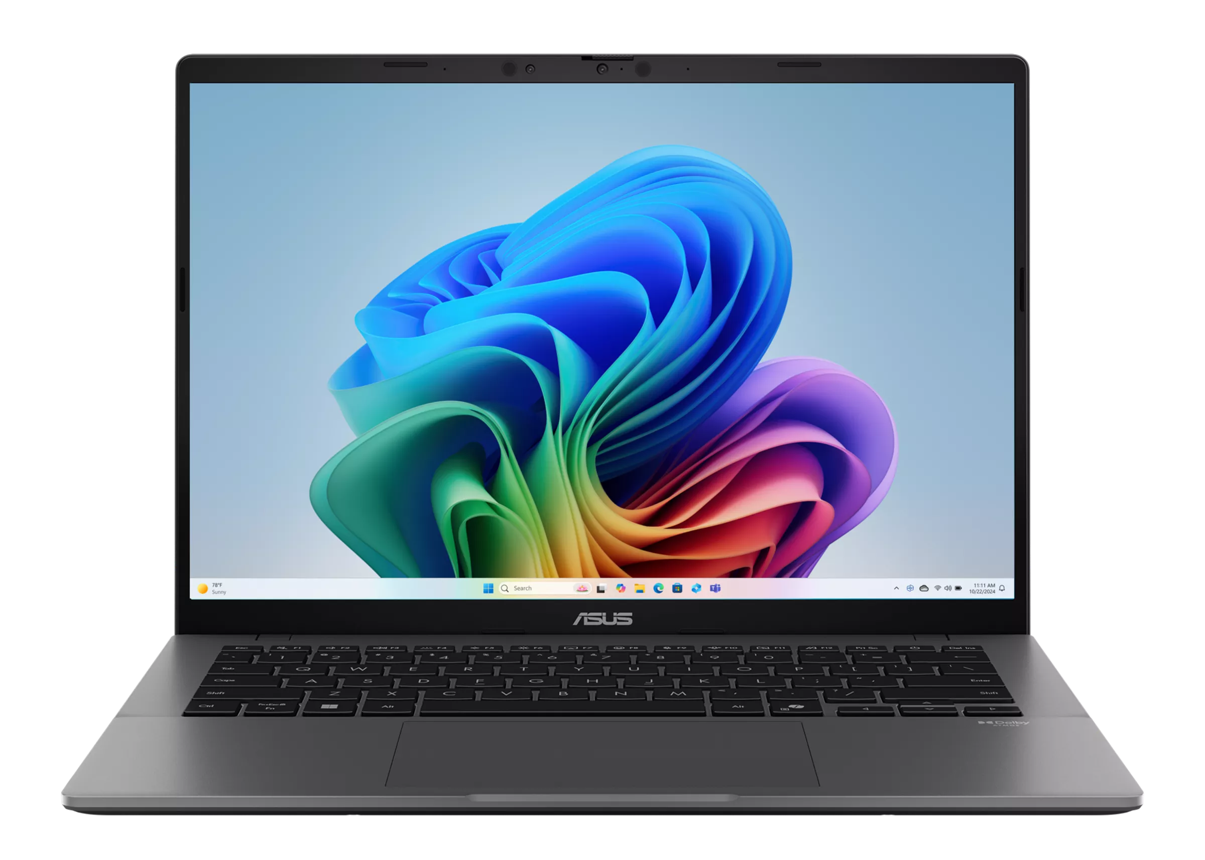 Laptop ASUS Vivobook S14 S3407QA-KP003W 2.5K / Qualcomm Snapdragon® X X1-26-100 / 16 GB RAM / 512 GB SSD / Adreno™ Onboard Graphics / Windows 11 Home Szary