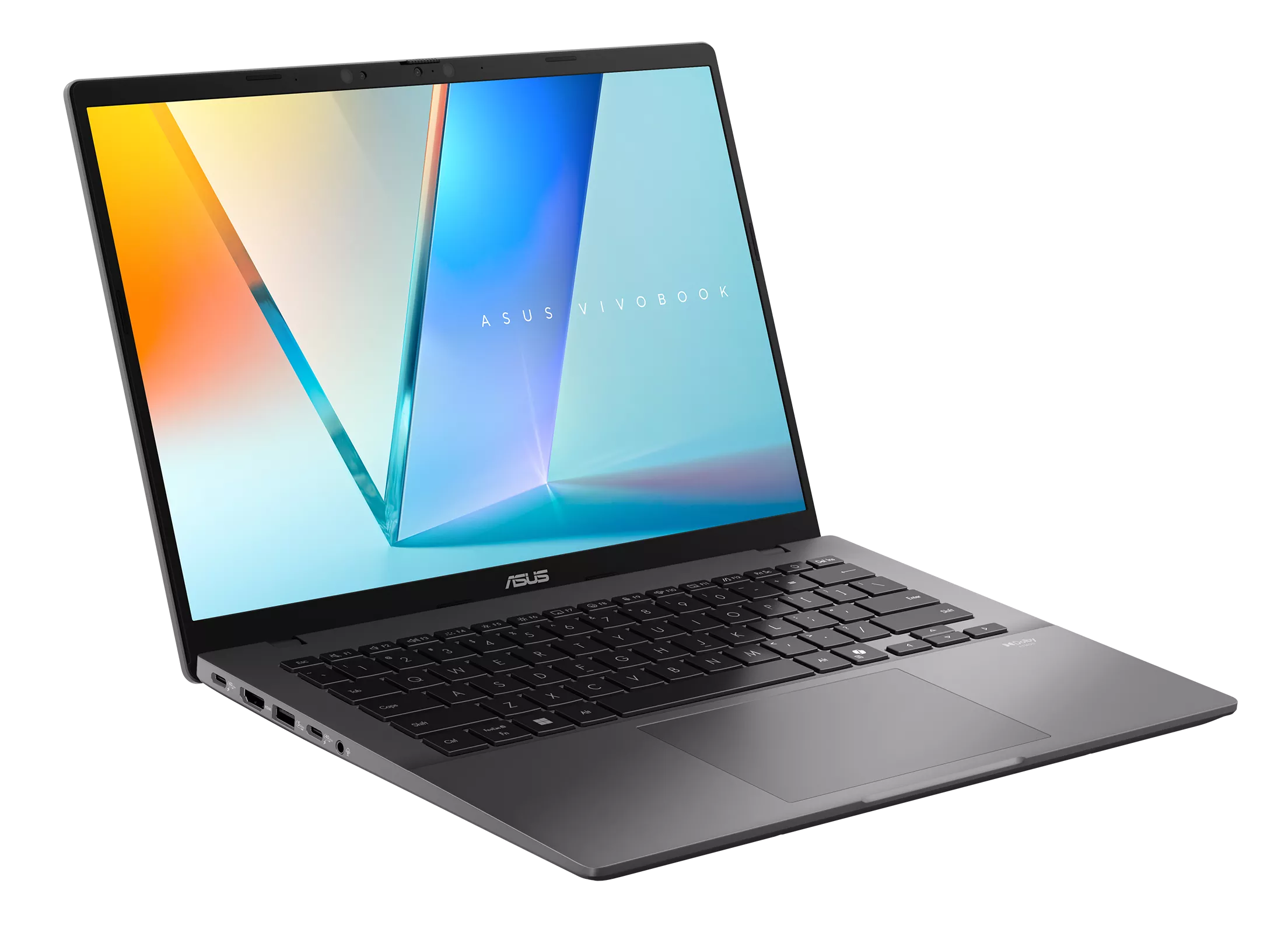 Laptop ASUS Vivobook S14 S3407QA-KP003W 2.5K / Qualcomm Snapdragon® X X1-26-100 / 16 GB RAM / 512 GB SSD / Adreno™ Onboard Graphics / Windows 11 Home Szary
