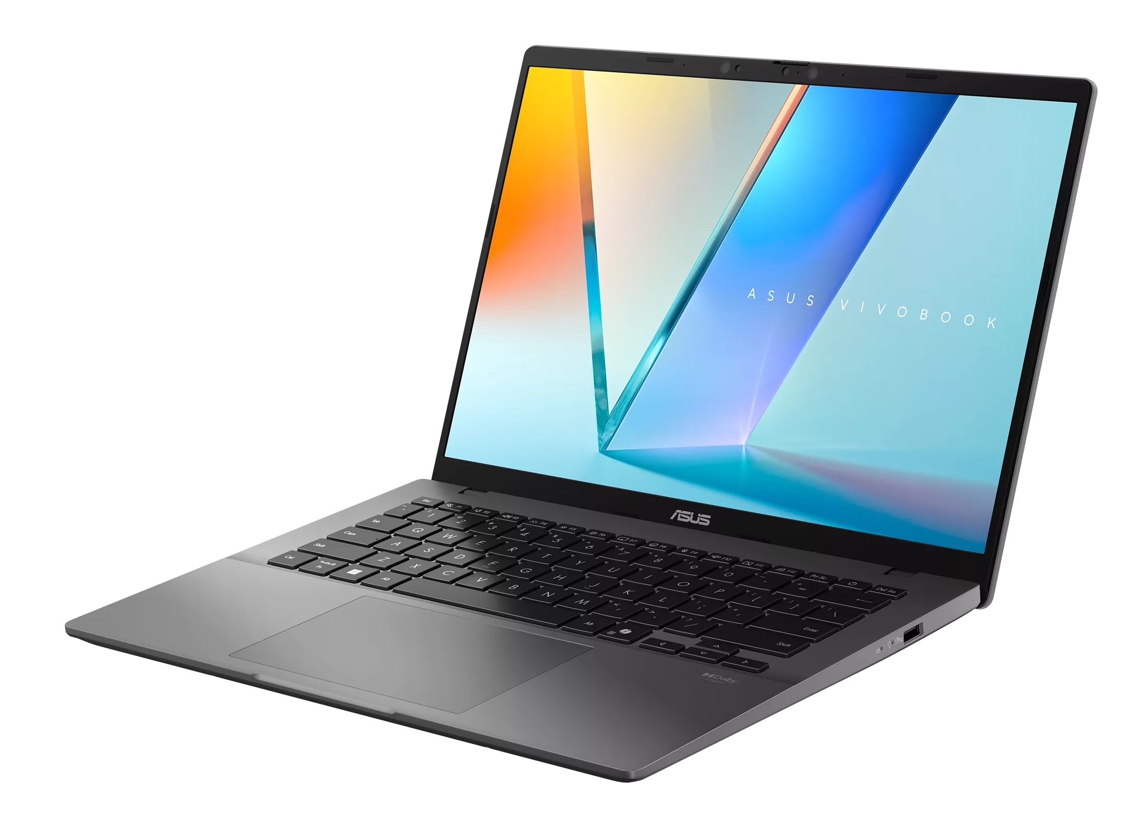 Laptop ASUS Vivobook S14 S3407QA-KP003W 2.5K / Qualcomm Snapdragon® X X1-26-100 / 16 GB RAM / 512 GB SSD / Adreno™ Onboard Graphics / Windows 11 Home Szary