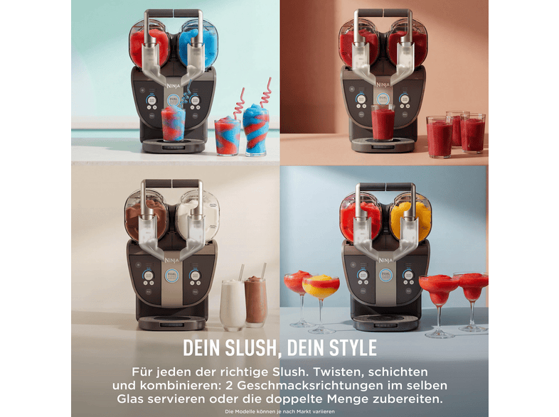 NINJA FS702EUBR SLUSHi Twist für gefrorene Getränke, Slush-Eismaschine (500 Watt, Mokka)