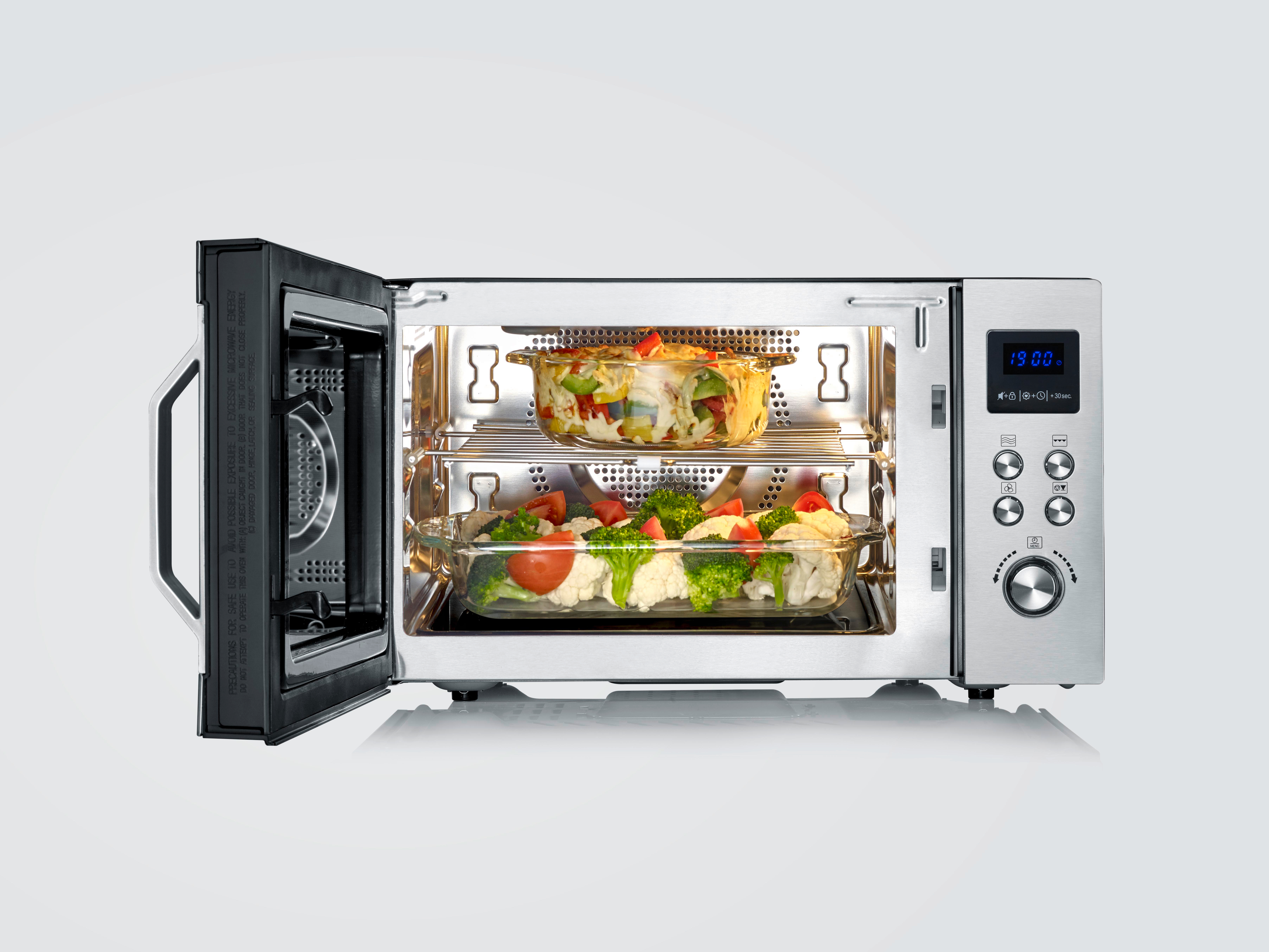 SEVERIN MW 7777, Mikrowelle (900 Watt, Grillfunktion, Heißluftfunktion)