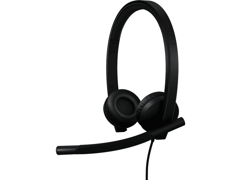 LOGITECH H570e (Teams-Version, Stereo, USB-C), On-ear Business-Headset Schwarz