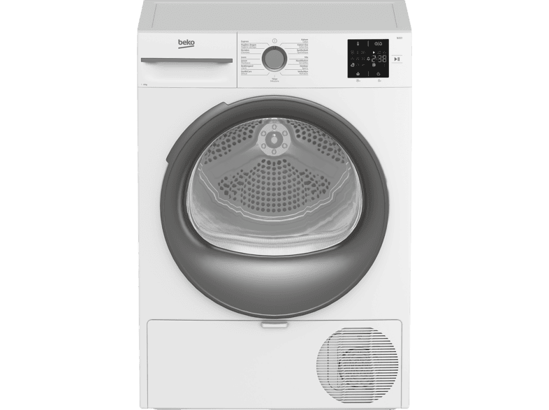 Beko Bm3t3823wmm - Warmtepompdroger 8 Kg 64 Db Energielabel D