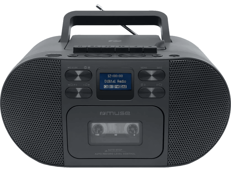 MUSE M-188 DB Radio-CD-Kassettenrekorder, Schwarz