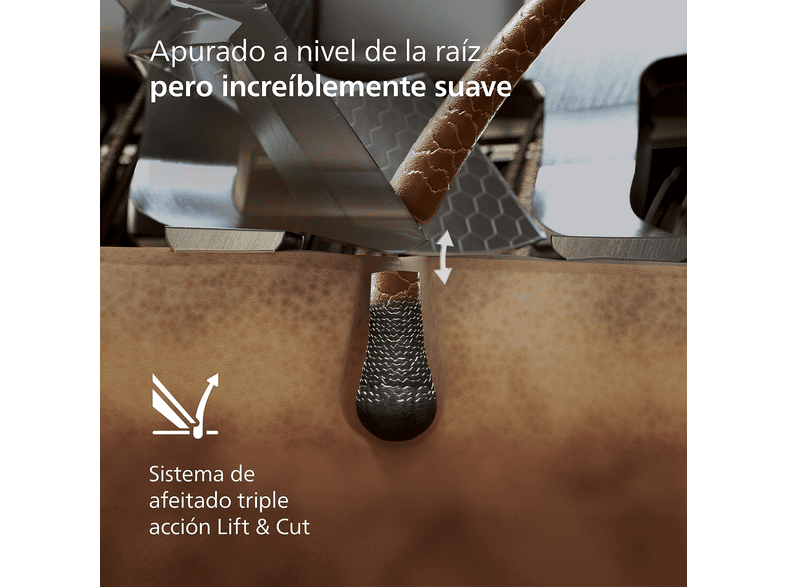 Afeitadora Philips i9000 Prestige Ultra XP9407/37, SkinIQ Pro, Hydro SkinGlide, Seco y Mojado, 60 min, Apurado, Moldeador Barba, Ciruela – imagen 2