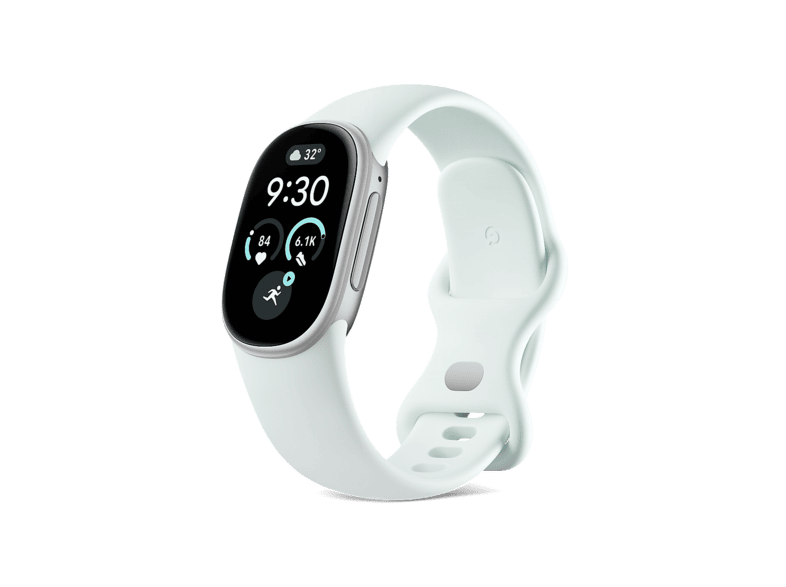Pulsera de actividad - Google Fitbit Edge, Plata satinado/Gris niebla, Pantalla AMOLED 1.34", Hasta 7 días autonomía
