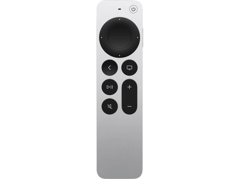 Apple Mando Siri Remote (4ª generación), Siri, Clickpad táctil, Batería recargable, Plata