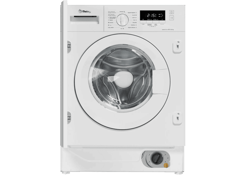 Lavadora secadora integrable - Balay 3TW885B, 8 kg lavado, 5 secado, Lava+Seca 1h, Sin panelar