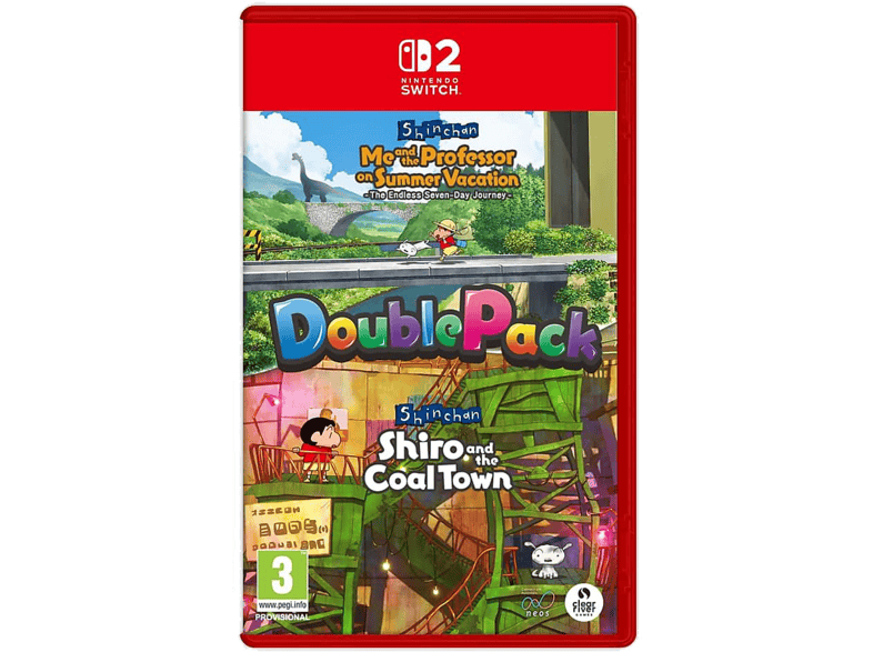 Nintendo Switch 2 Shin Chan Double Pack Me and the Professor on Summer Vacation + Shiro Coal Town