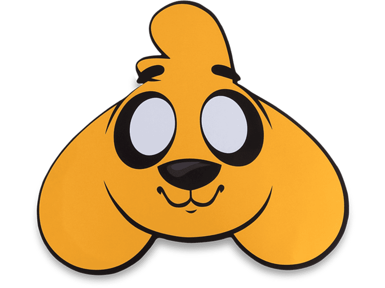 Alfombrilla gaming - Krom Kraft Mikecrack, Tela, Amarillo