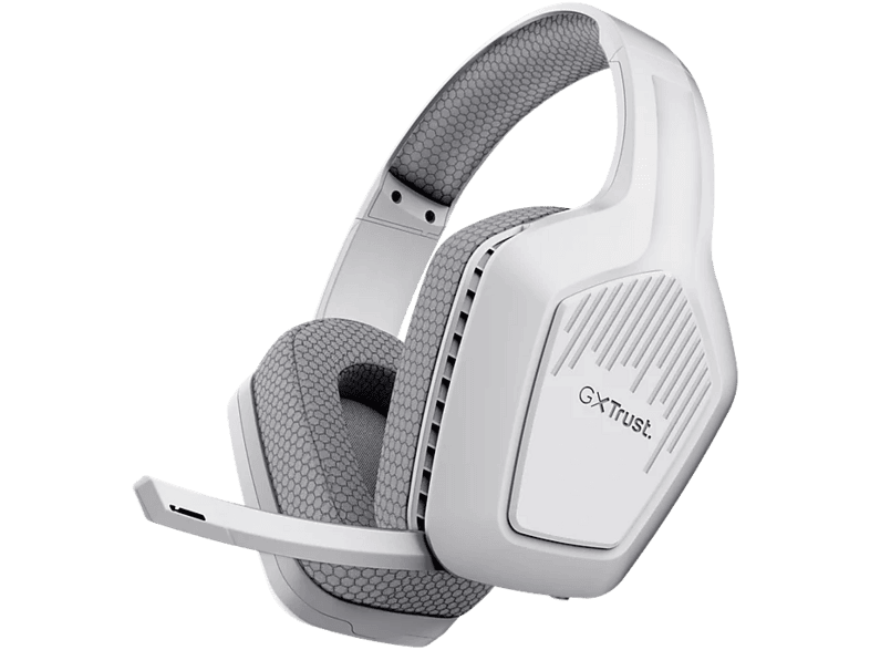 Auriculares gaming - Trust GXT425W ZIROX II, 60 h de autonomía, Blanco