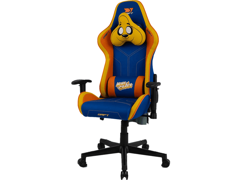 Silla gaming - Drift DR90 Mikecrack, Reclinable, 150 kg, Azul