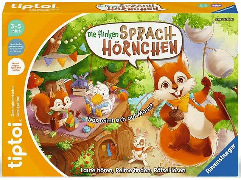 Ravensburger tiptoi® Die flinken Sprach-Hörnchen (ab 3 Jahren) tiptoi, Mehrfarbig