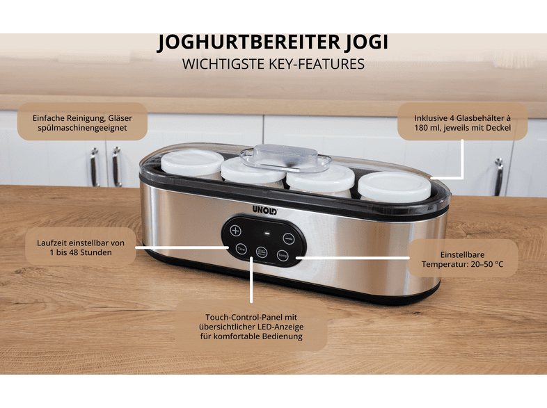 Unold 38726 Joghurtbereiter JOGI 120 W — Foto 4 von 5