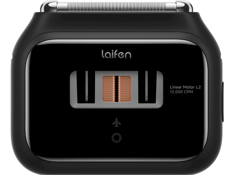 Laifen P3 Elektrorasierer (Akkubetrieb, Schwarz, 2 Linearmotoren, 2 Scherfolien und ein Mittelschneider)