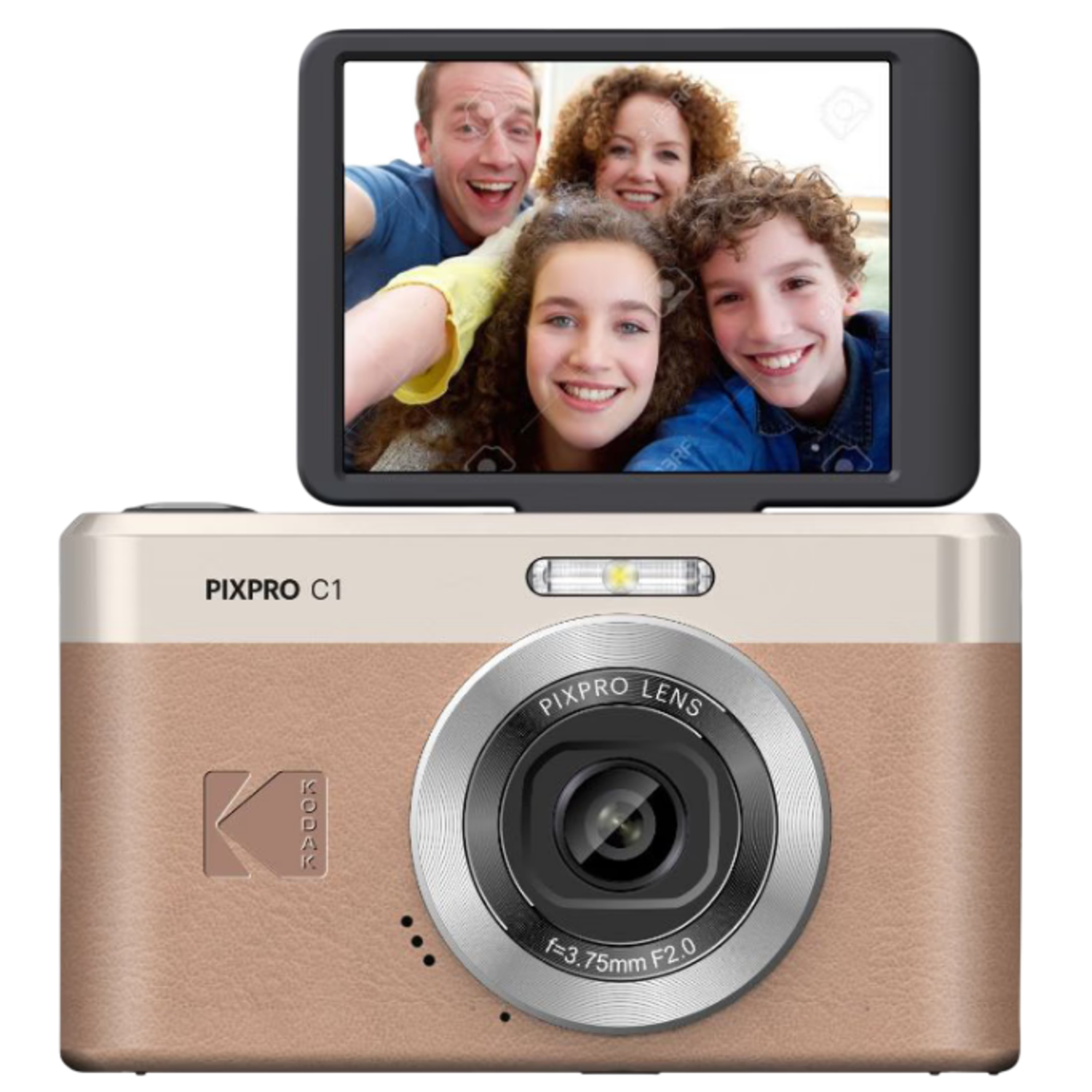 Kodak Pixpro C1 Digitale Camera Bruin Compactcamera Bruin