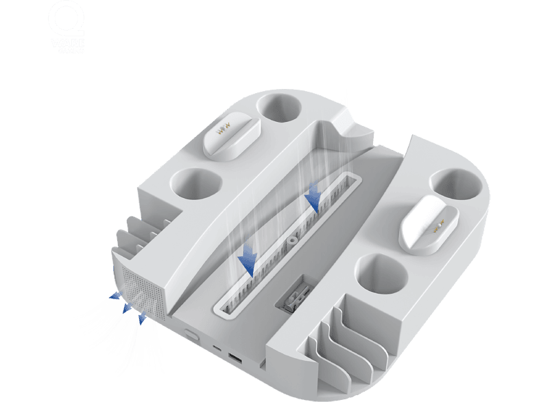 Qware Koelstation met Oplader voor PlayStation 5 Wit
