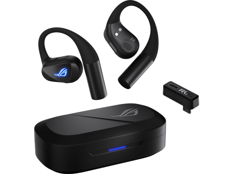 ASUS Cetra Open Wireless, Open-ear True Wireless Gaming-Kopfhörer Bluetooth Schwarz