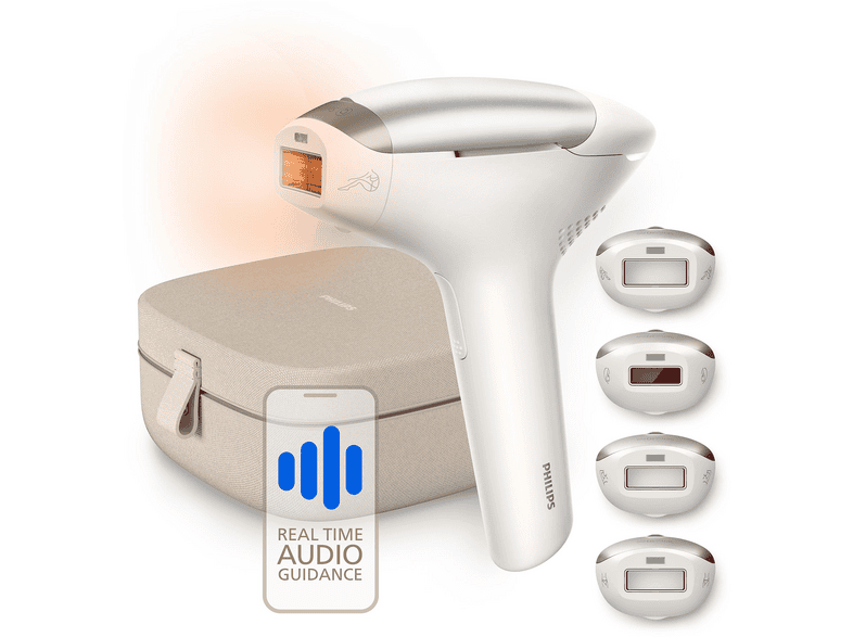 Philips Lumea IPL 9900 Pro BRC344/00 Haarentfernung (Weiß, mit 4 Aufsätze, Netzbetrieb)