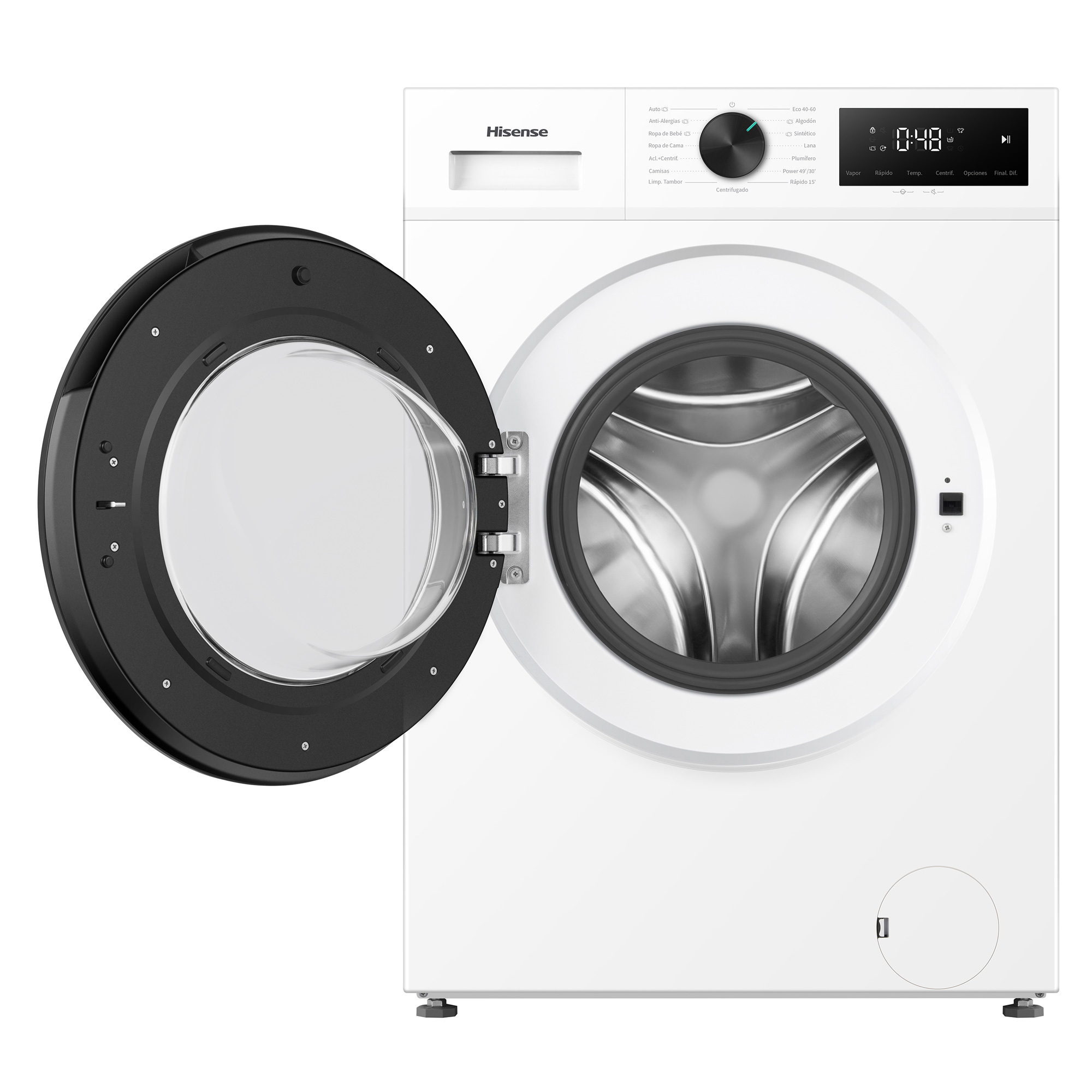 Lavadora carga frontal | Hisense WF1I7022BWJ, 7 kg, 1200 rpm, 15 ...
