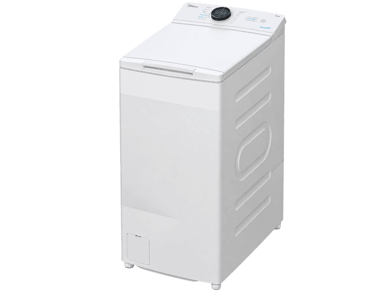 Lavadora carga superior - Midea MF100T70BA10WES, 7 kg, 1200 rpm, 15 Programas, Blanco
