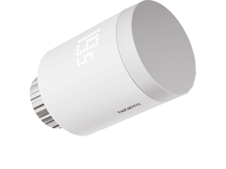 Válvula termostática - Netatmo NET0044, Pack 1, Compatibilidad con Matter, App Home + Control, Blanco