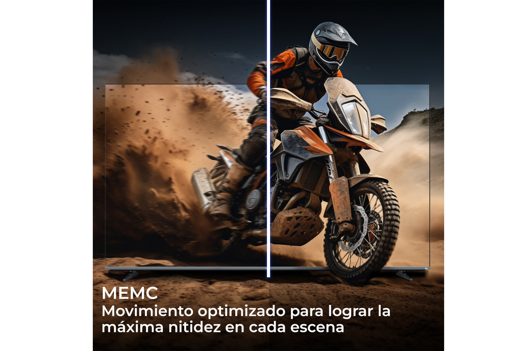 MEMC. Movimiento optimizado para lograr la máxima nitidez en cada escena.
